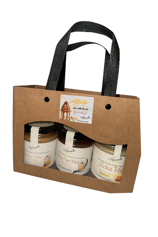 Coffret 3 pâtes à tartiner sans sucre ajouté