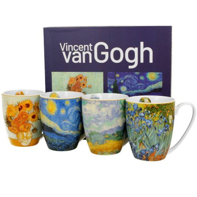 Set Vincent Van Gogh, porcelana 4 tazas 0,35 l. *324
