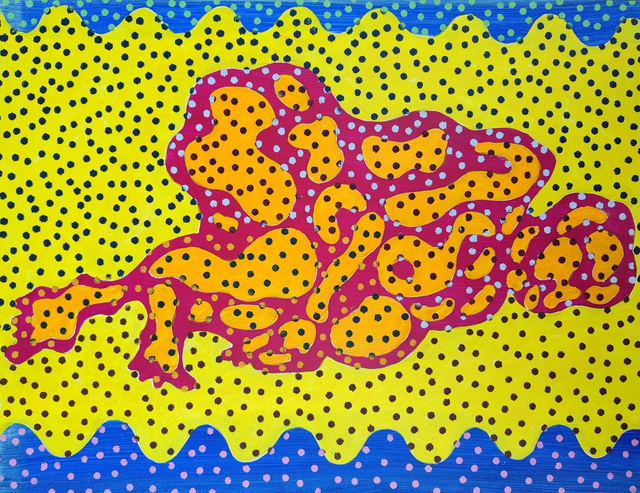 Akt, 50x65 akryl płótno 2019