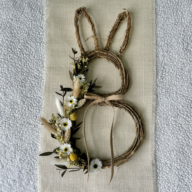 Easter Bunny Wreath Natural
