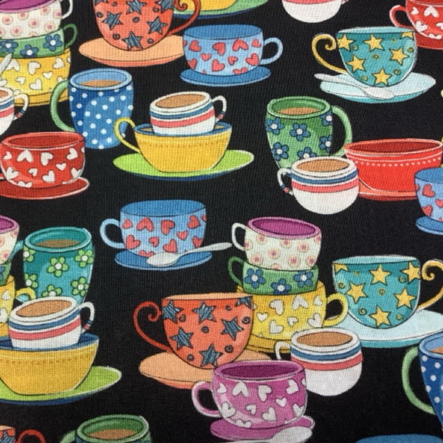 35 cm Patchworkstoff „Tea Time“