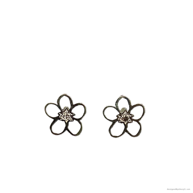 Forget me not sterling silver studs 