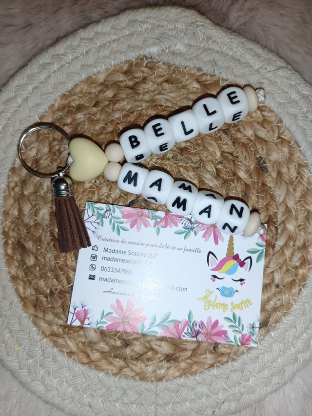 Porte clés 2 branches liées Coeur