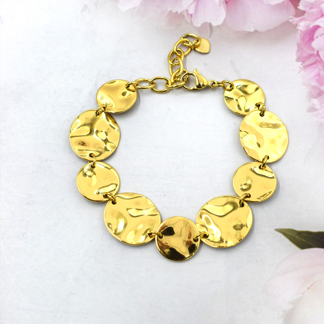 Bracelet cercle martelet