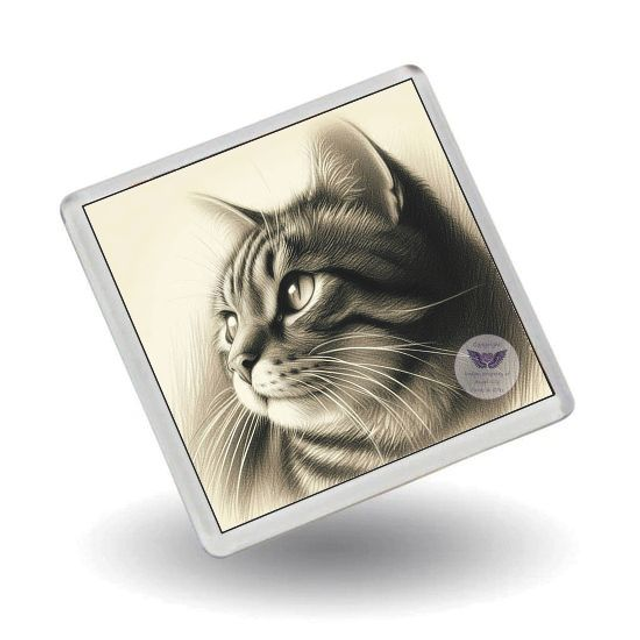 Artistic cat print Fridge Magnet (C10)