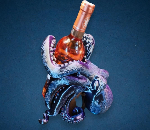 Porte-bouteille de vin pieuvre 