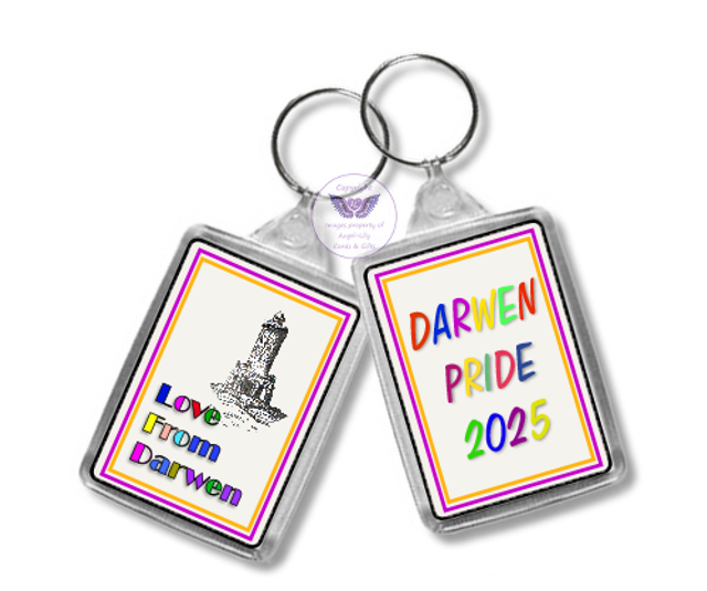 Darwen Pride Oblong Keyring -OKR02