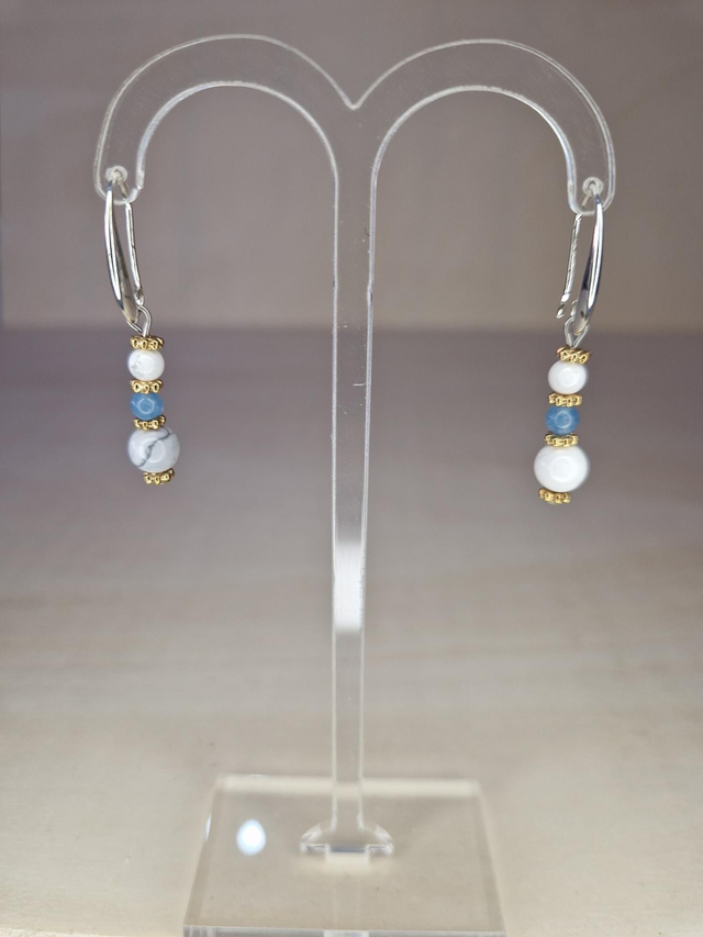 Aigue-marine, Howlite / 001