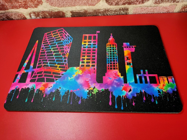 Tapis de souris Le havre en couleurs