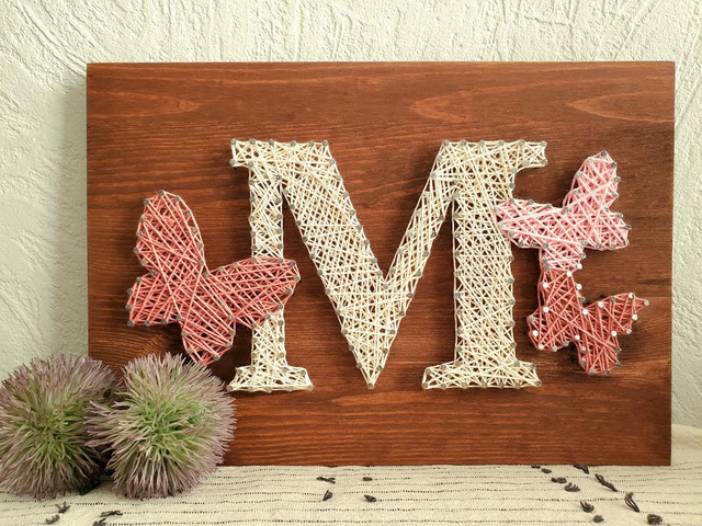 Kit Lettre M avec Papillons