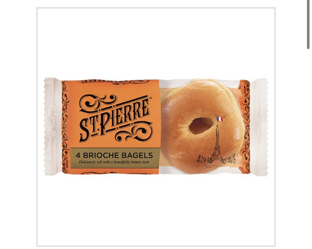St Pierre 4 Brioche Bagels Pre-Sliced