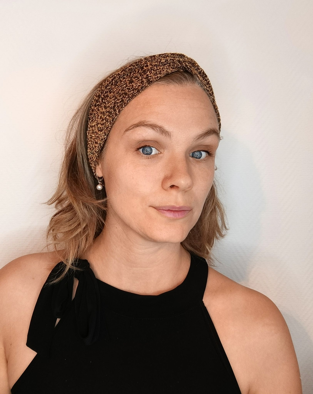 Bandeau à paillettes- doré