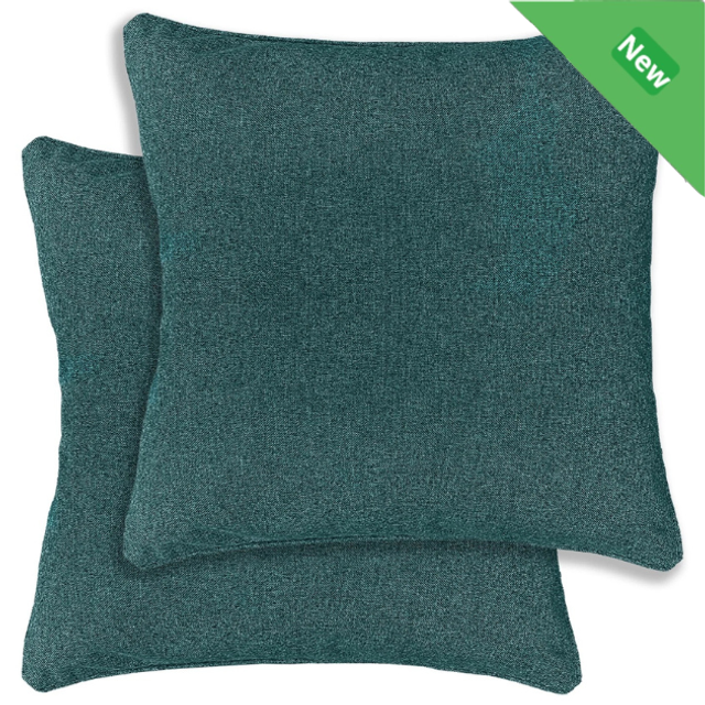 Enhanced Living Pair of Austin Teal Cushion Covers - Cases Only 