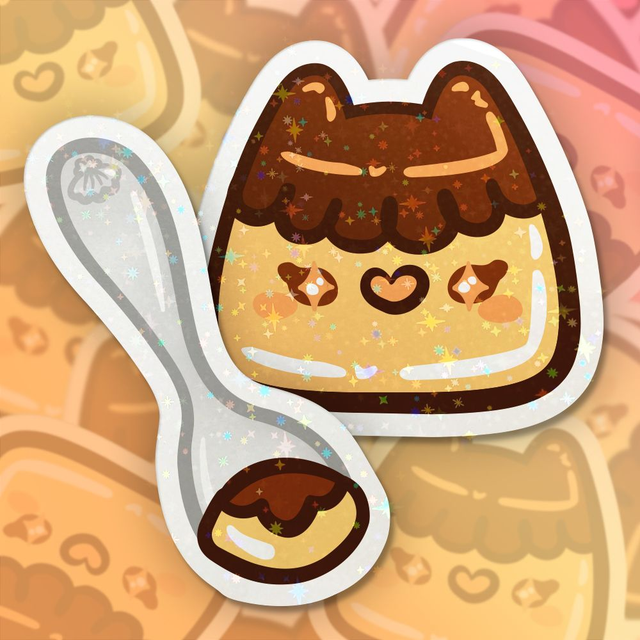 Sticker Holo ♡ Série Pudding