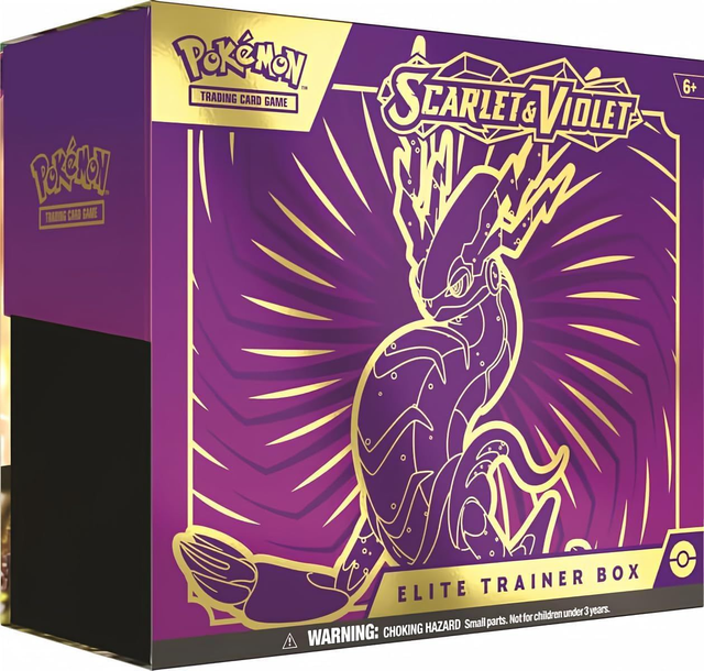 Scarlet &amp; Violet Miraidon Elite Trainer Box Ingles ( ACRILICO INCLUIDO )