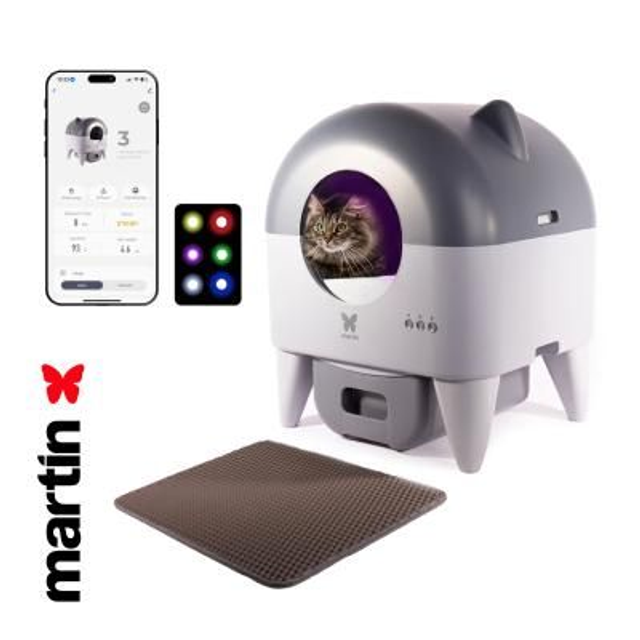 Maison de toilette pour chat Automatique - Auto nettoyante 76L 