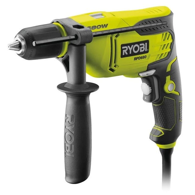 Taladro Percutor con cable  RYOBI  680W   ref. RPD680K
