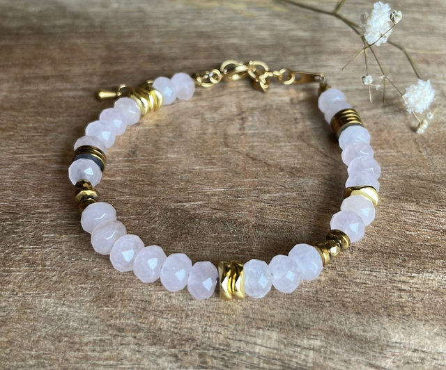 Bracelet Réglable QUARTZ ROSE