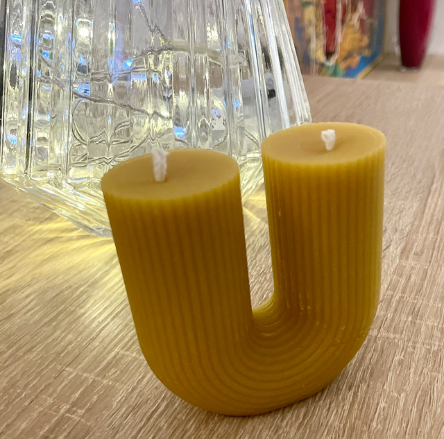 Bougie "chandelier" en cire d’abeille