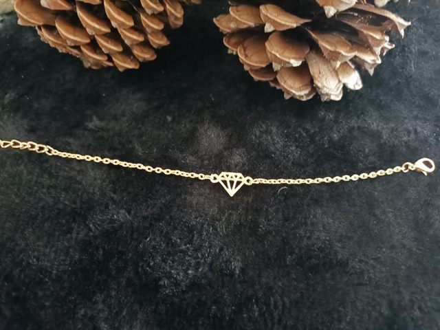 Bracelet doré  - 21 cm