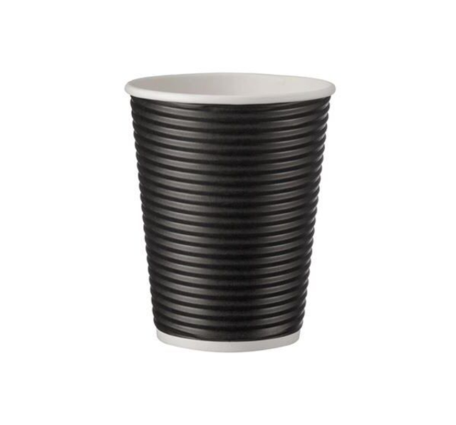 1 pallet of PAPER CUP 12OZ-90mm RW BLACK 500pcs. 20 Boxes