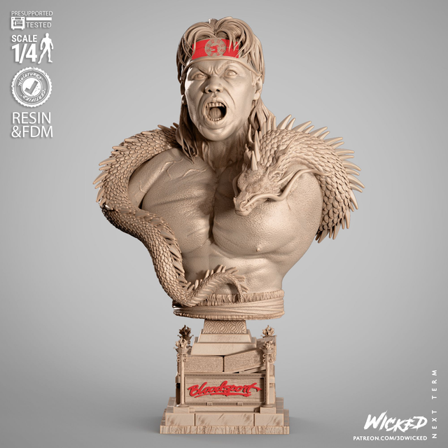 BUSTE PORTRAIT BLOODSPORT CHONG LI  série movie