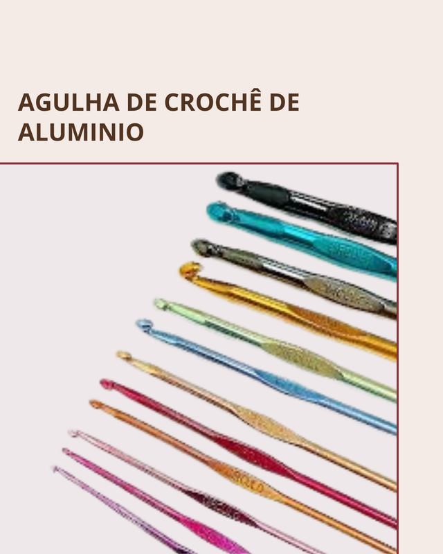 Agulha de Crochê Alumínio 