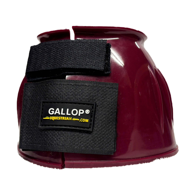 Gallop Over Reach Boots - BURGANDY