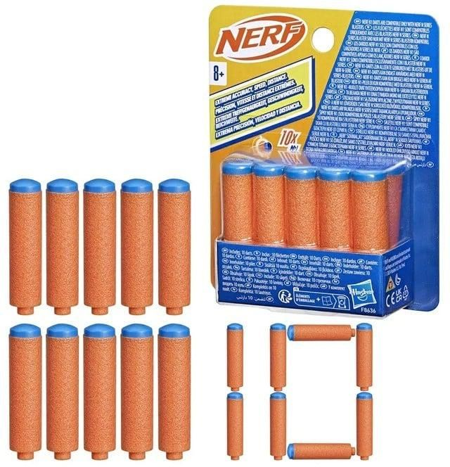 Hasbro - Recharge NERF Pack 10 Fléchettes 