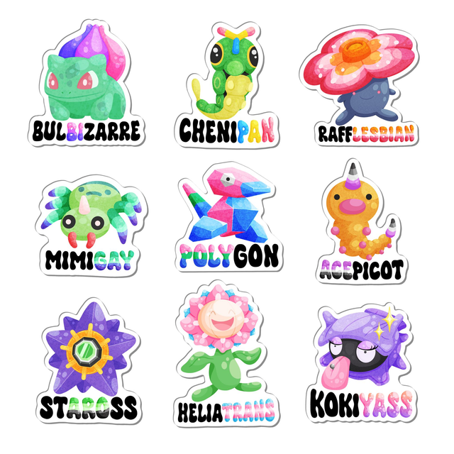 Stickers PokéPride