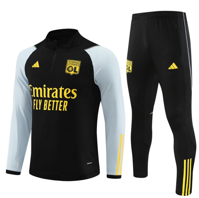Adulte Olympique Lyonnais 2023-2024 Quick Dry Casual noir