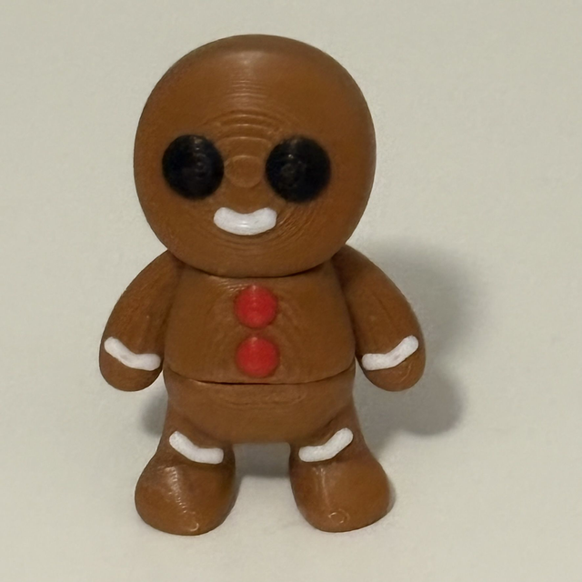 3D Printed Gingerbread Man