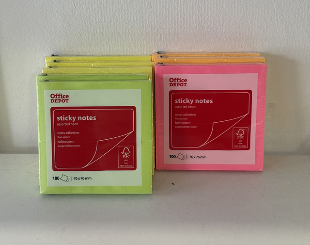 Sticka notis fler färg