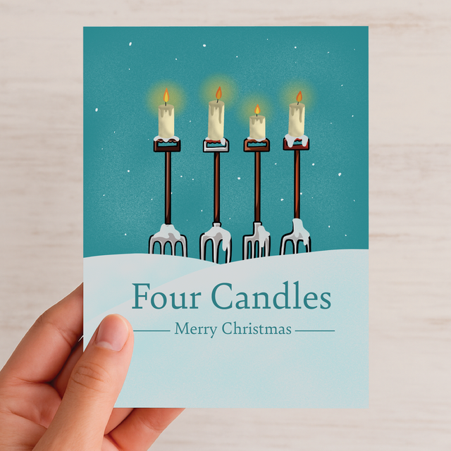 4 Candles - Christmas Card