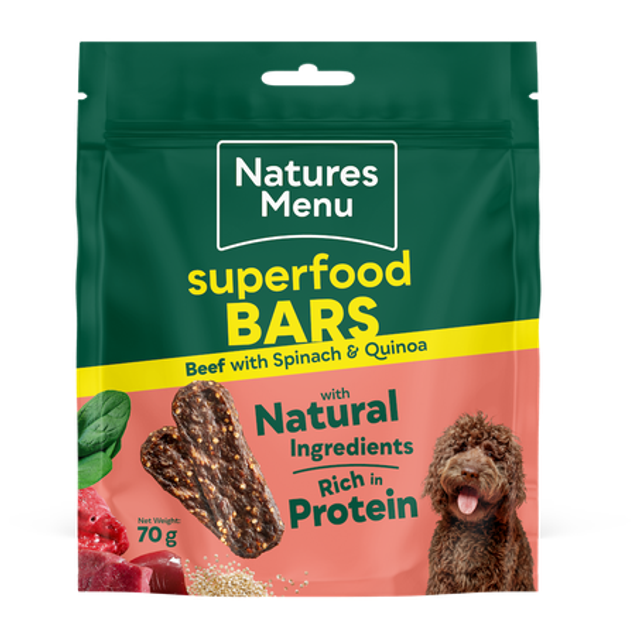 Natures Menu, Beef Superfood Bars 70g e