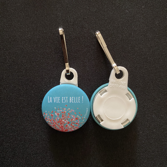 Tirette Fermeture eéclair « la vie est belle »