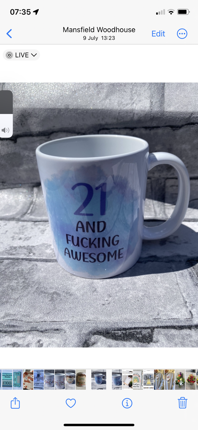 21 and f*****g awesome mug