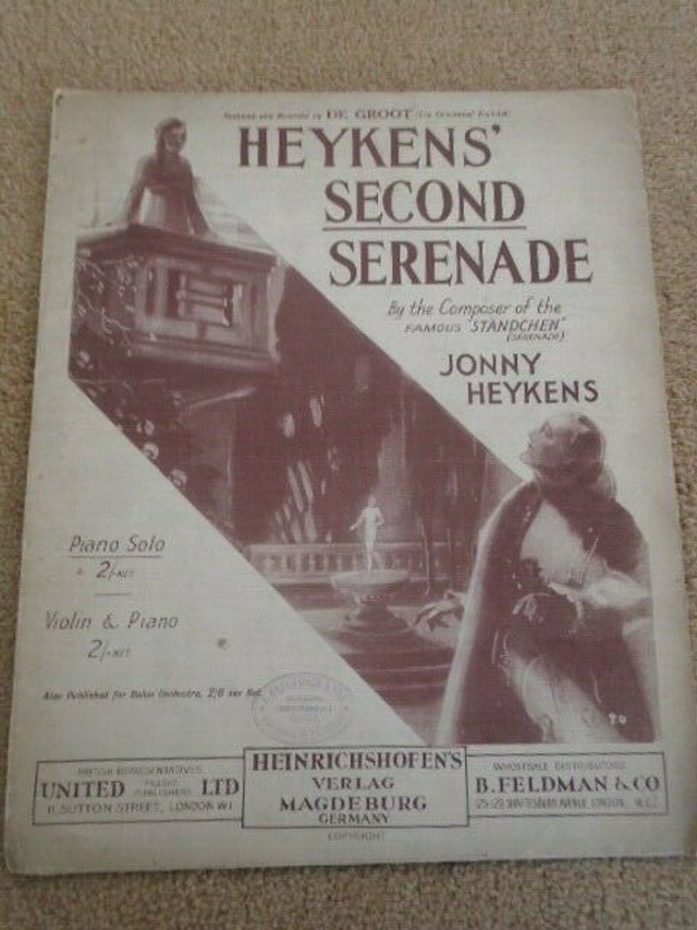 HEYKENS second serenade Sheet Music