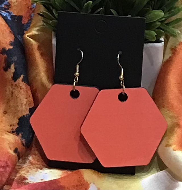 Orange Dangling Earrings- PODE28