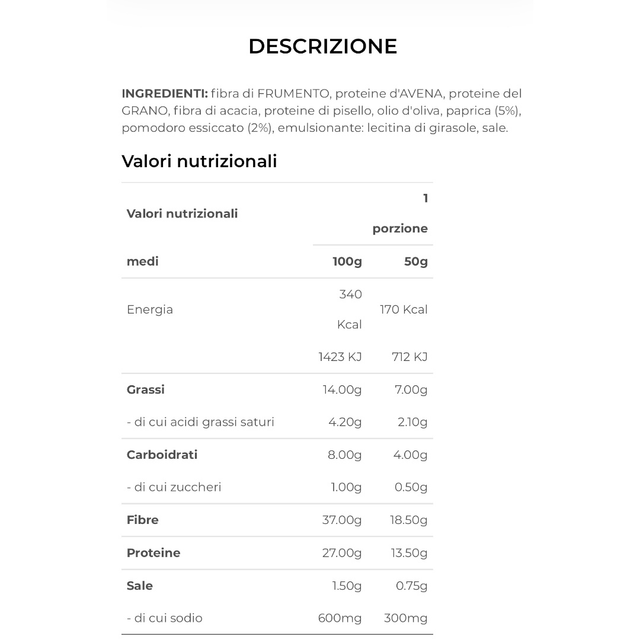 Snacker pomodoro e paprica +Protein