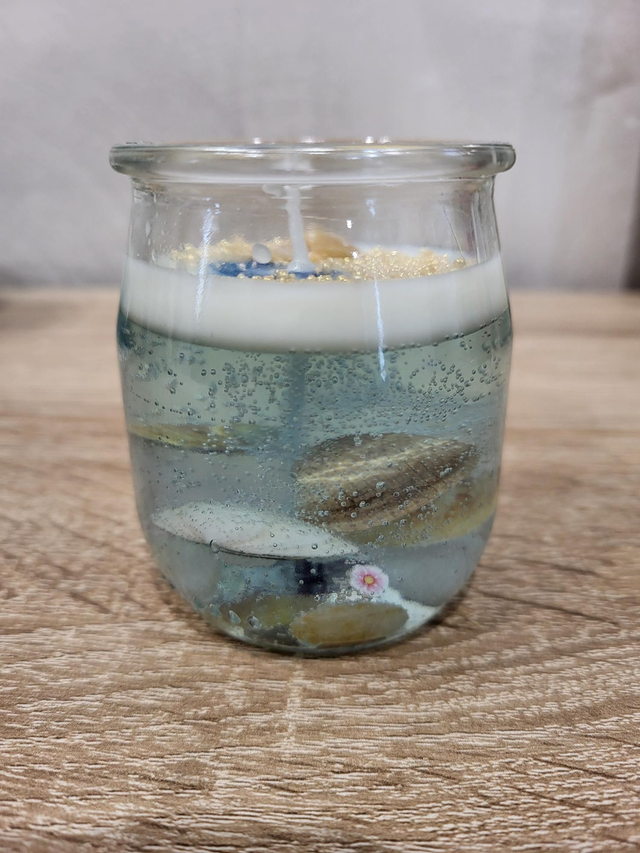 Bougie décorative parfumée monoï