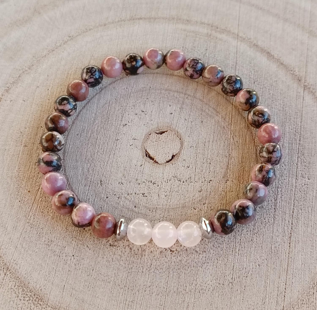 Rhodonite &amp; Quartz Rose