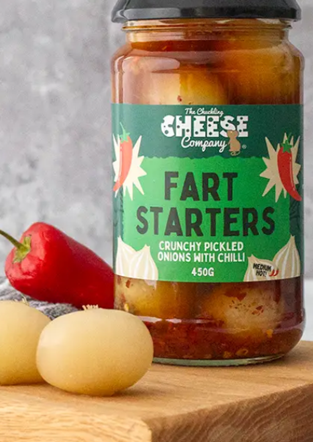 Chuckling Cheese Co Pickled Onions Fart Starters 450g 