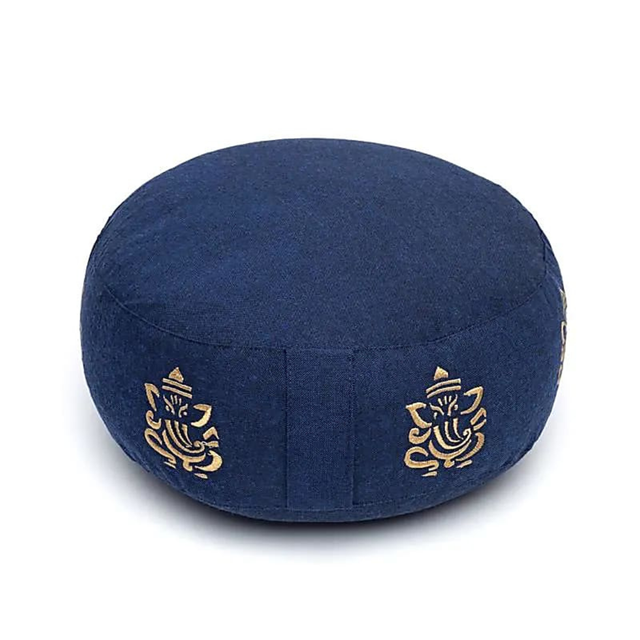 Coussin de méditation bleu Ganesha