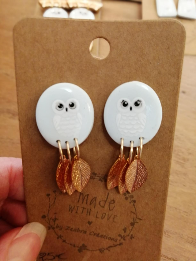 Boucles chouette Hedwige