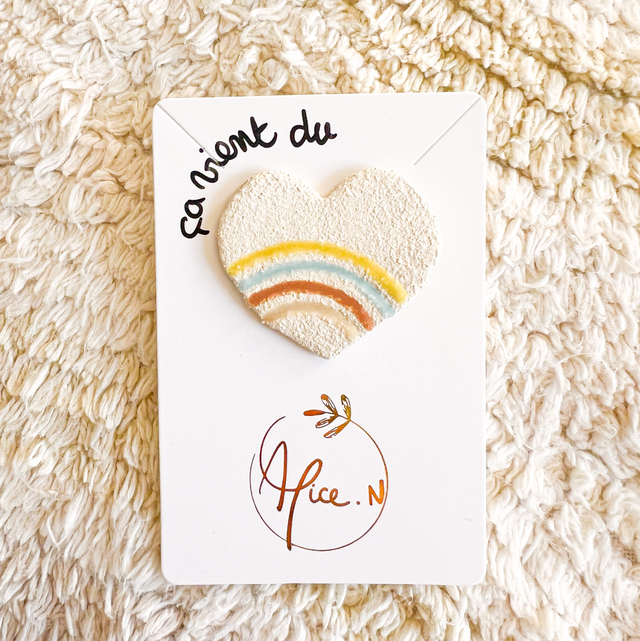 Broche « ça vient du coeur » 08