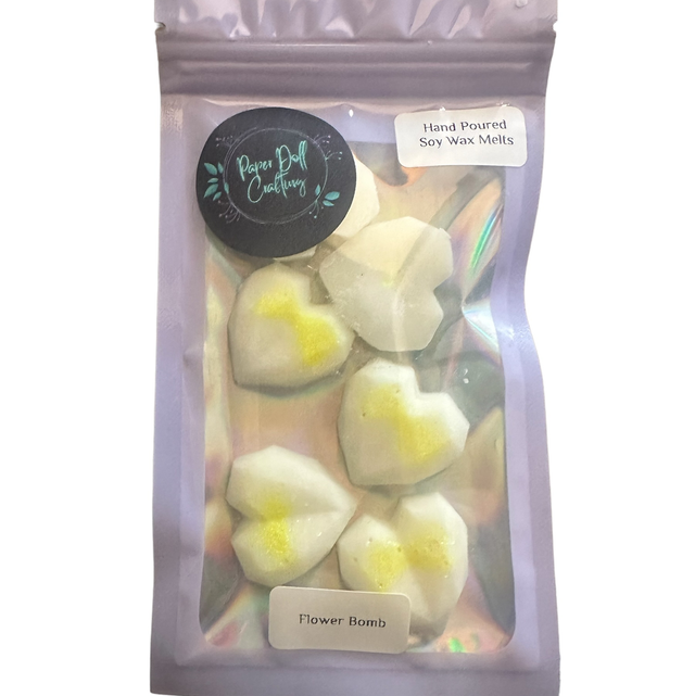 Soy Wax Melt Hearts - Flower Bomb