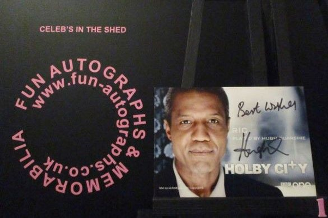 Hugh Quarshie (Ric) Authentic Autographed Holby City 6x4 Cast Card (1)