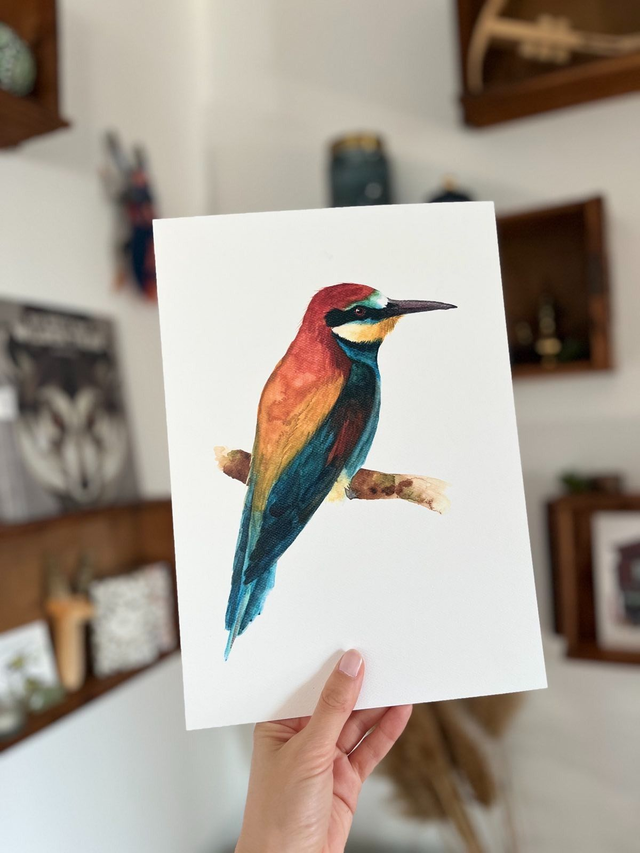 Kunstdruck A4 "Bienenfresser"