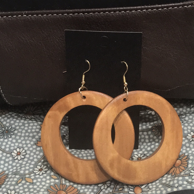Brown Non Dangling Earrings-BRDE29